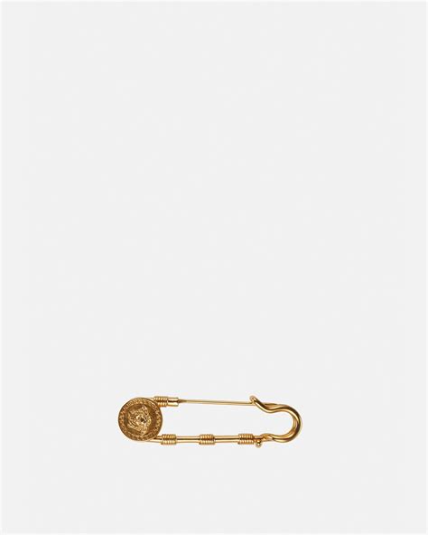 versace style hair clip|versace safety pin brooch.